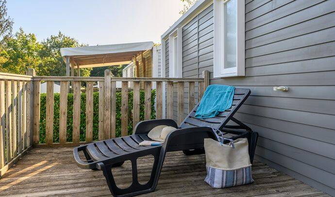 Mobil-home | Premium Exclusive | 4 Ch. | 8 pers. | Terrasse surélevée | A/C | TV 2