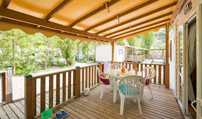 Mobil-home | Comfort | 2 Ch. | 4 pers. | Terrasse surélevée | A/C | TV 1