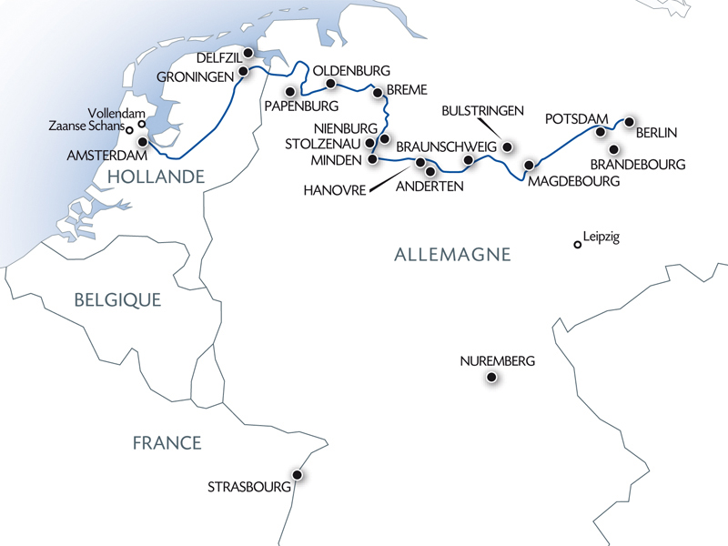 Croisière de Berlin à Amsterdam: depuis la Capitale Allemande vers la Hollande et ses Canaux
