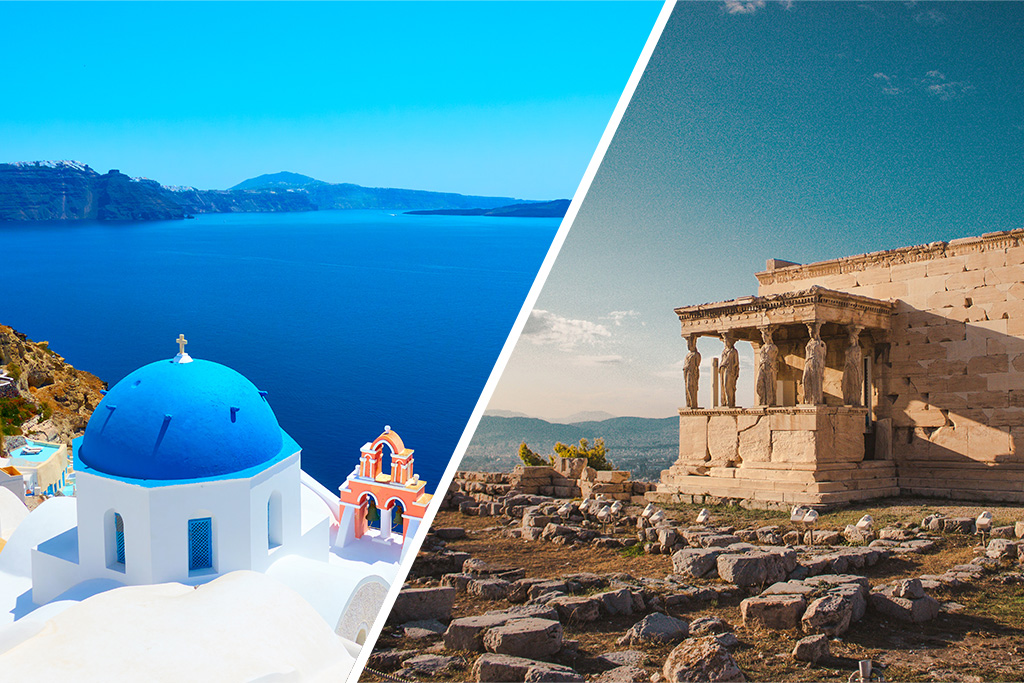 Ôcombiné - Athènes, Santorin & Naxos 2/3* - 8j/7n