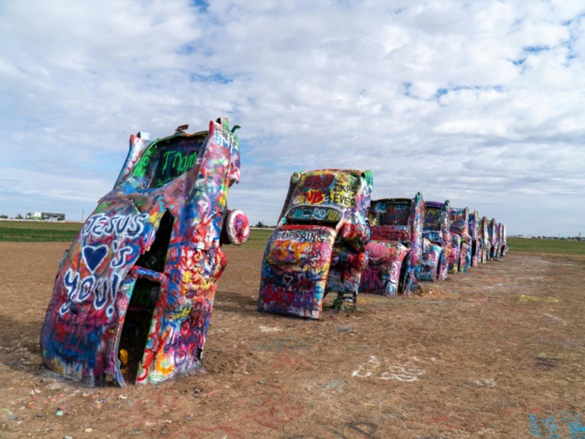 Santa Fe > Tucumcari (Route 66) > Cadillac Ranch > Amarillo (450 Km – 4h30) 0